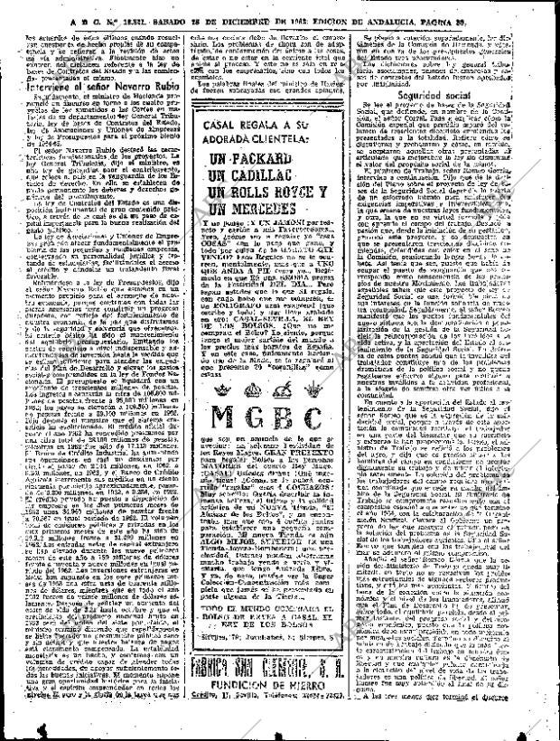 ABC SEVILLA 28-12-1963 página 50