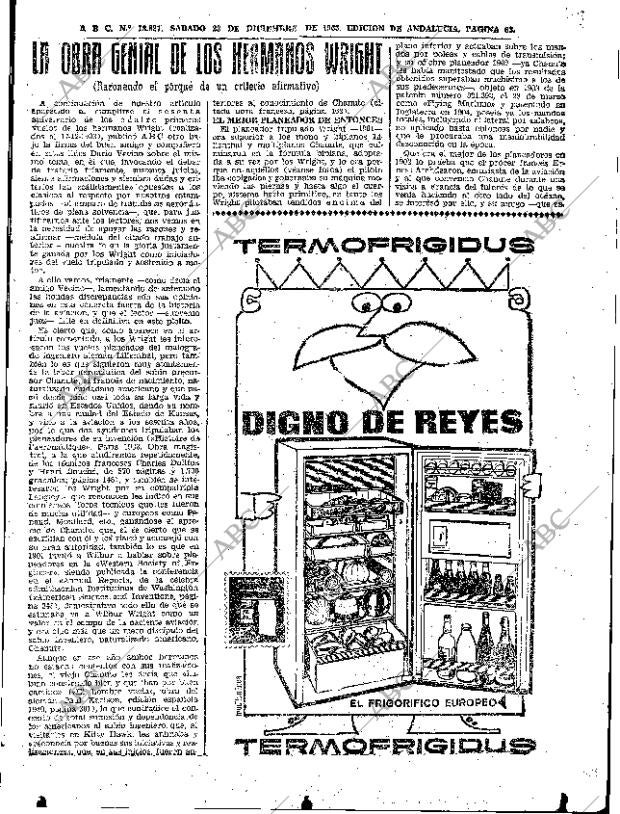 ABC SEVILLA 28-12-1963 página 63