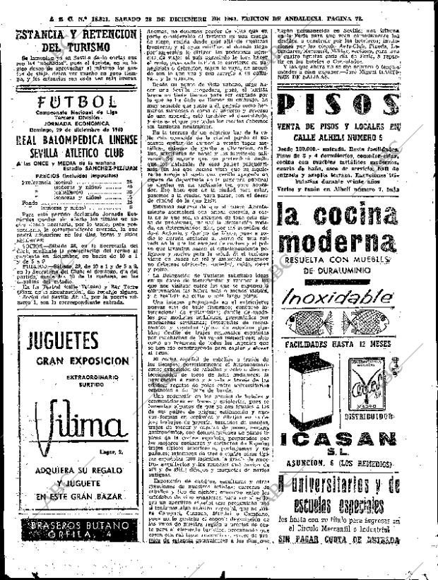 ABC SEVILLA 28-12-1963 página 72