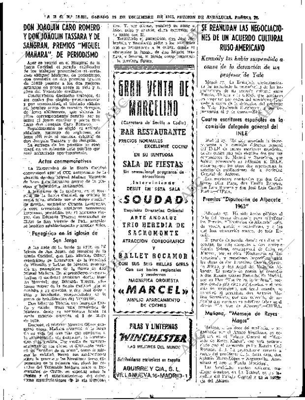 ABC SEVILLA 28-12-1963 página 77