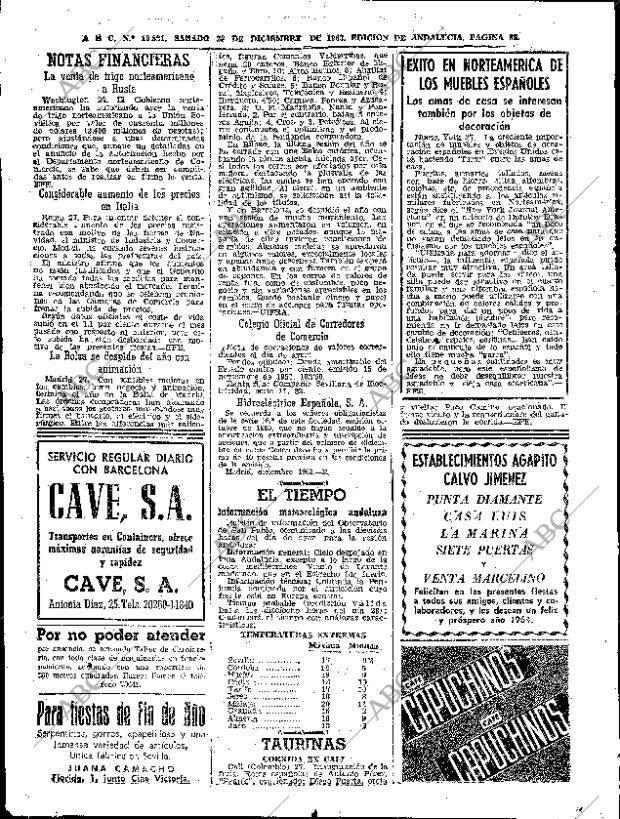 ABC SEVILLA 28-12-1963 página 82