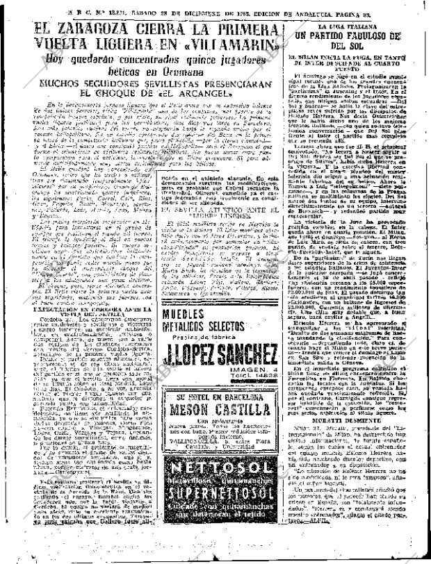 ABC SEVILLA 28-12-1963 página 83