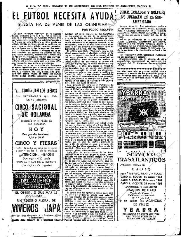 ABC SEVILLA 28-12-1963 página 85