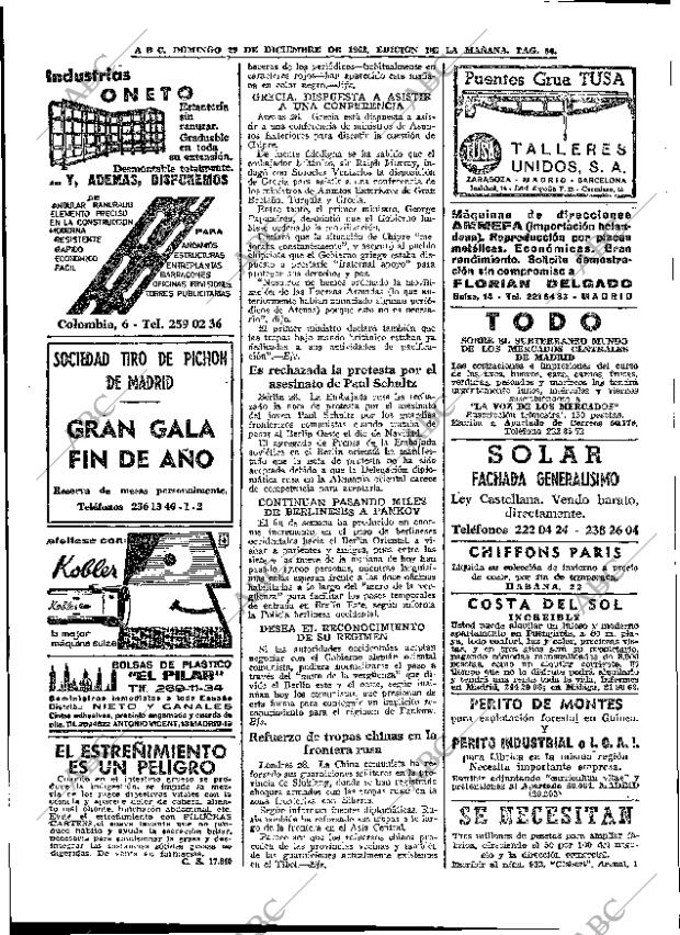 ABC MADRID 29-12-1963 página 86