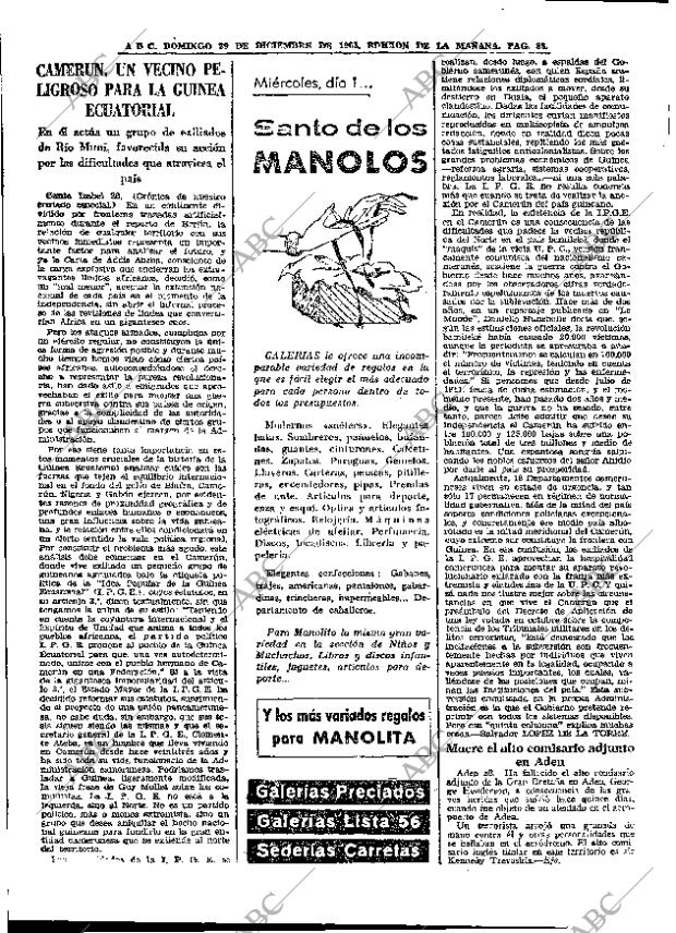 ABC MADRID 29-12-1963 página 88