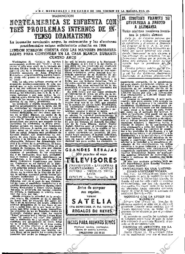 ABC MADRID 01-01-1964 página 49