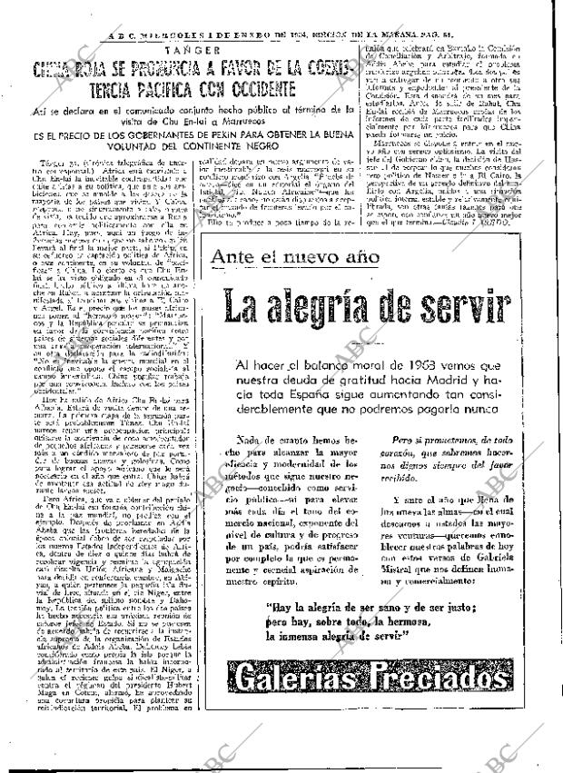 ABC MADRID 01-01-1964 página 51