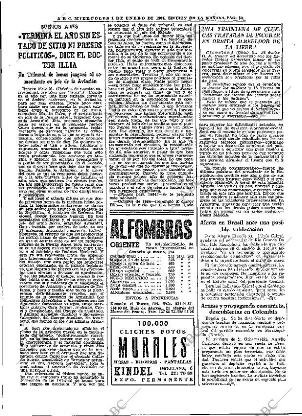 ABC MADRID 01-01-1964 página 52