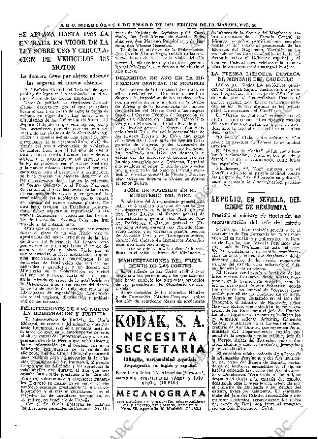 ABC MADRID 01-01-1964 página 56