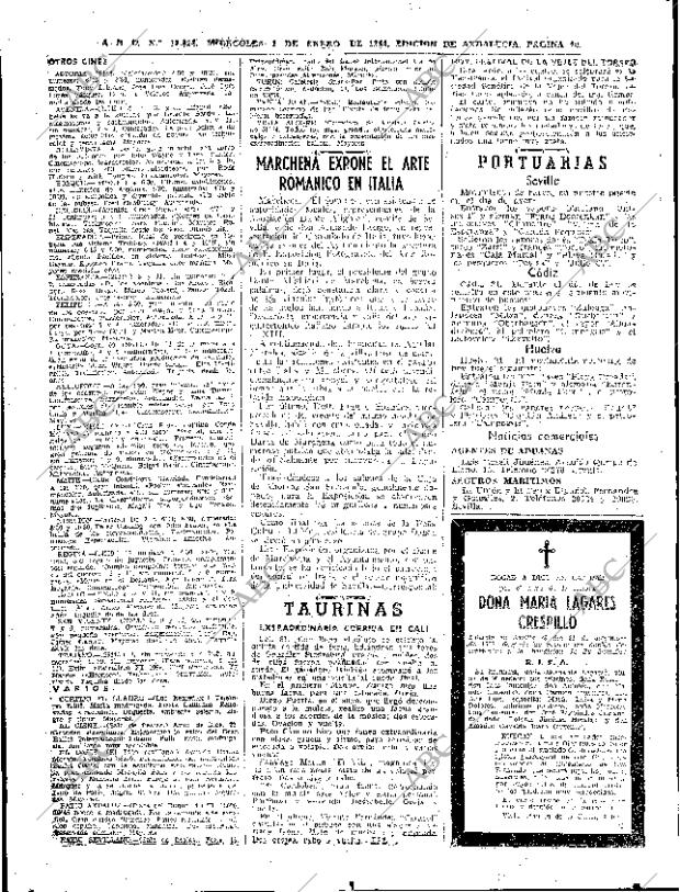 ABC SEVILLA 01-01-1964 página 40