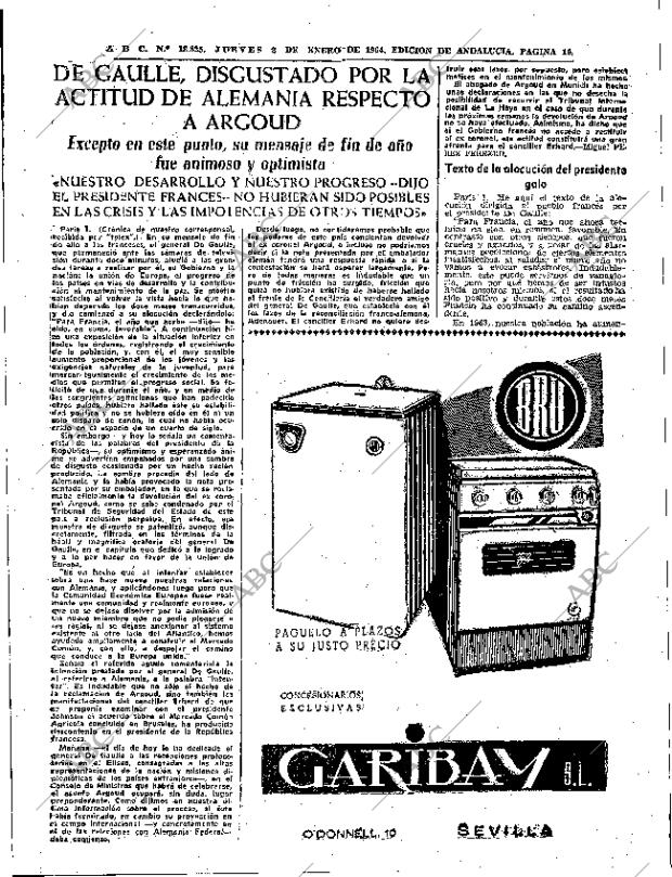 ABC SEVILLA 02-01-1964 página 19