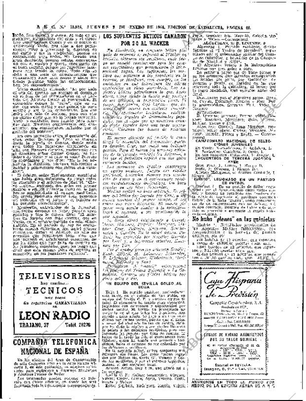 ABC SEVILLA 02-01-1964 página 40