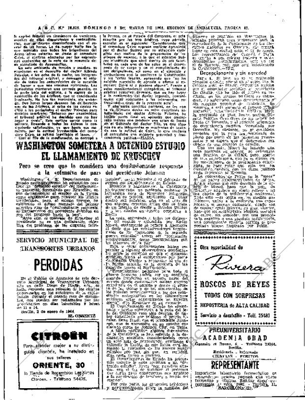 ABC SEVILLA 05-01-1964 página 42