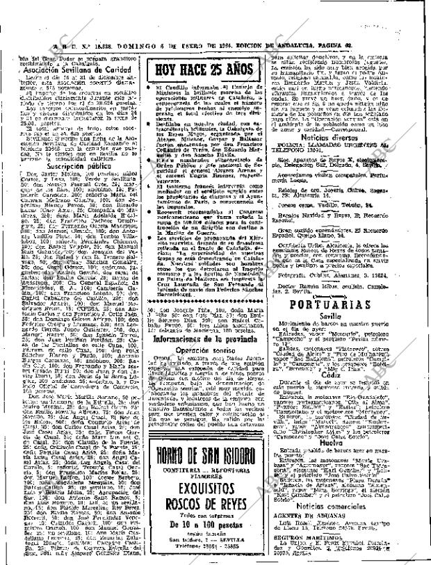 ABC SEVILLA 05-01-1964 página 62