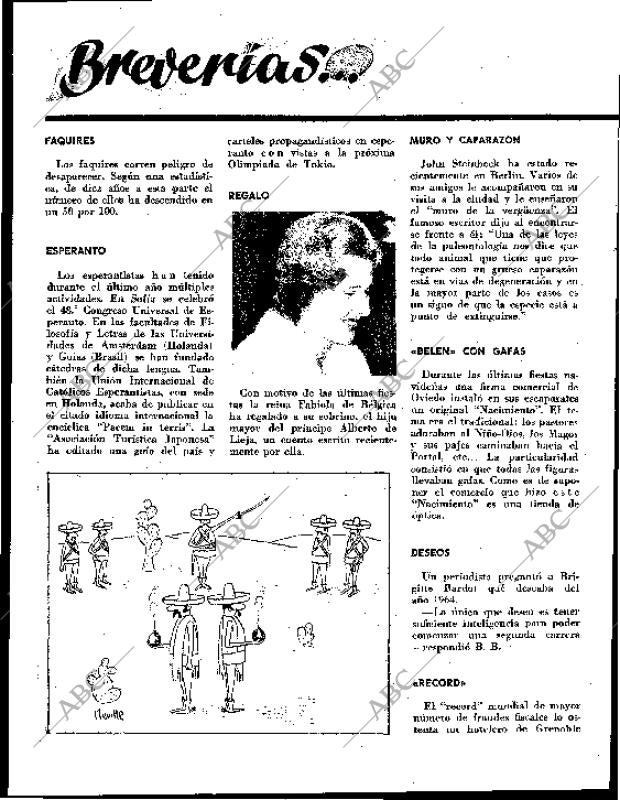 BLANCO Y NEGRO MADRID 11-01-1964 página 90