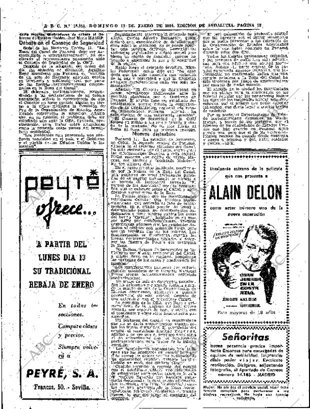 ABC SEVILLA 12-01-1964 página 32