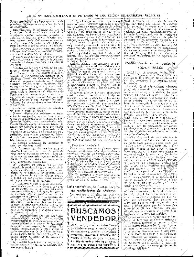 ABC SEVILLA 12-01-1964 página 44
