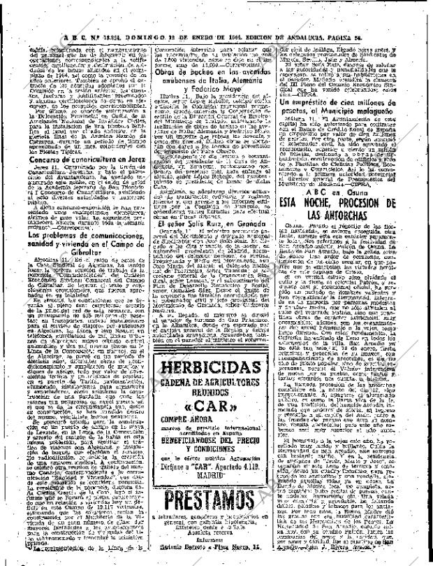 ABC SEVILLA 12-01-1964 página 50