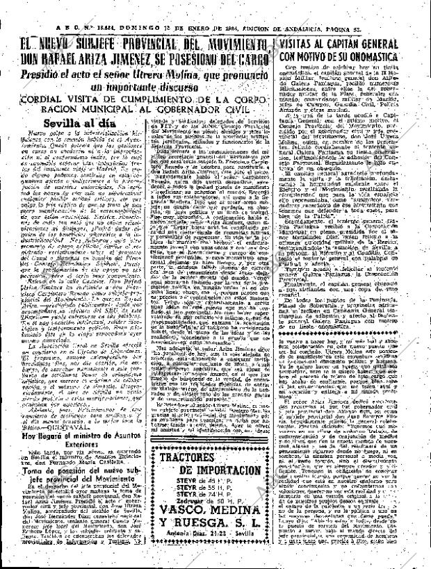 ABC SEVILLA 12-01-1964 página 53