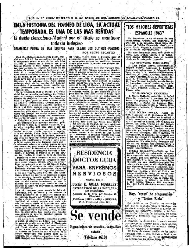 ABC SEVILLA 12-01-1964 página 59