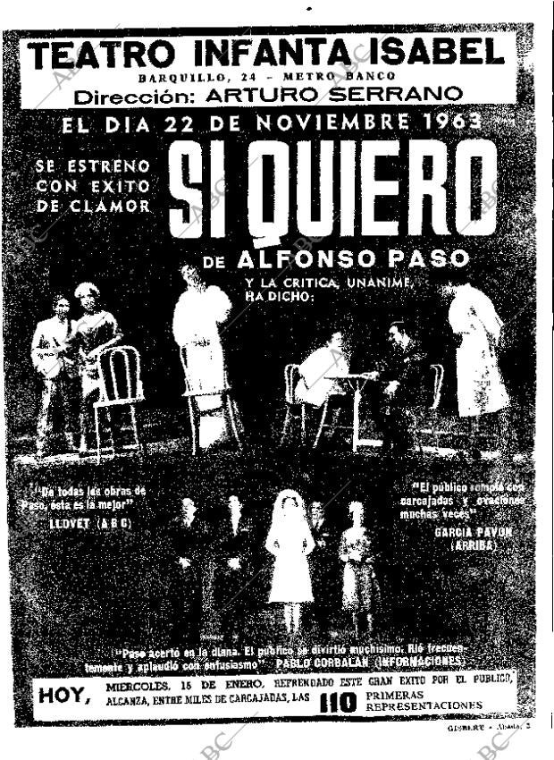 ABC MADRID 15-01-1964 página 19