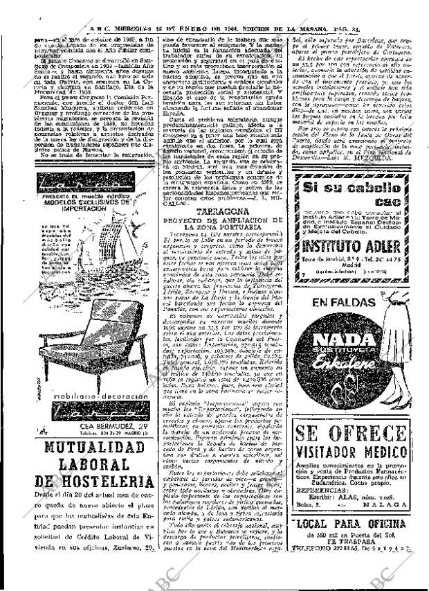 ABC MADRID 15-01-1964 página 36