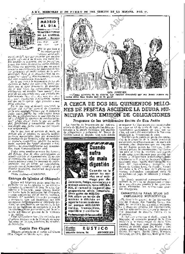 ABC MADRID 15-01-1964 página 41