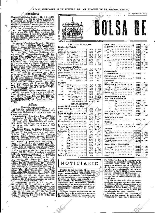 ABC MADRID 15-01-1964 página 48