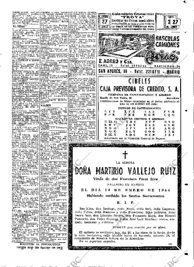 ABC MADRID 15-01-1964 página 67