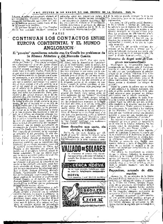 ABC MADRID 16-01-1964 página 28