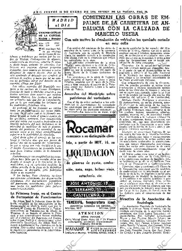 ABC MADRID 16-01-1964 página 39