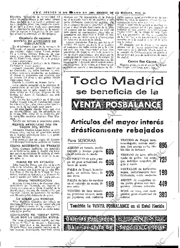 ABC MADRID 16-01-1964 página 41