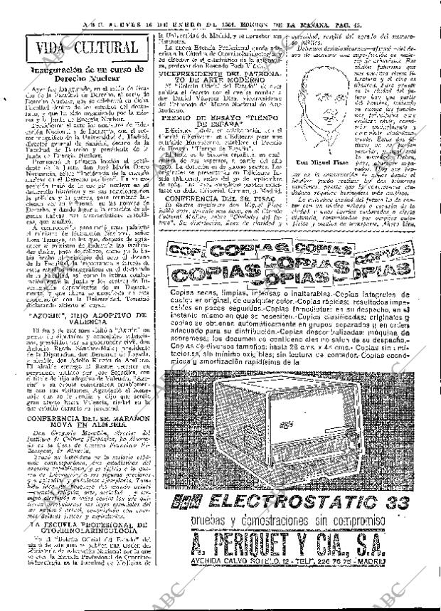 ABC MADRID 16-01-1964 página 43