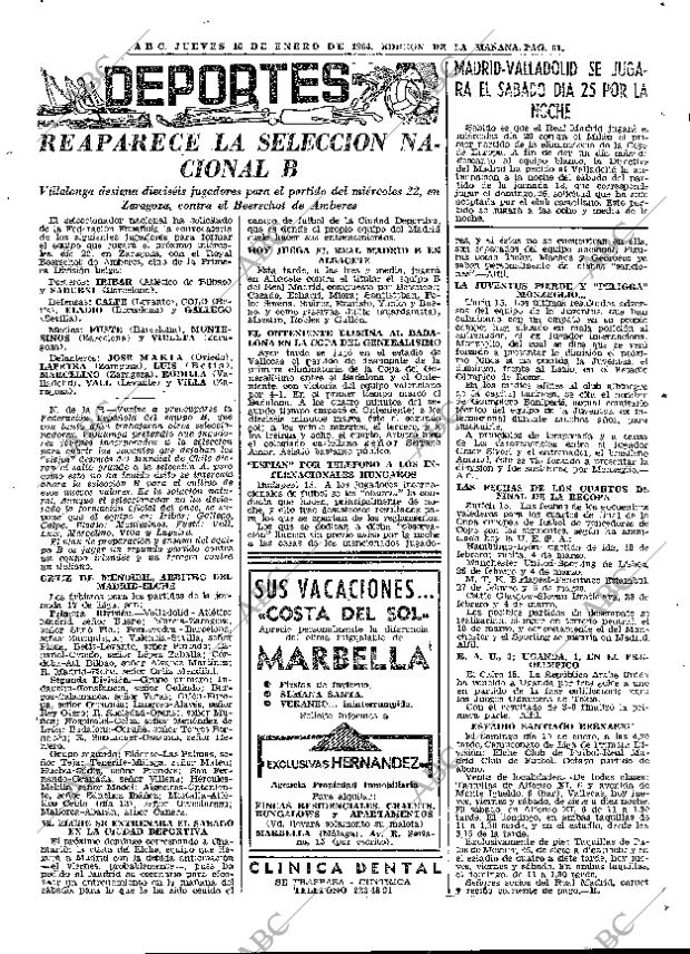 ABC MADRID 16-01-1964 página 51