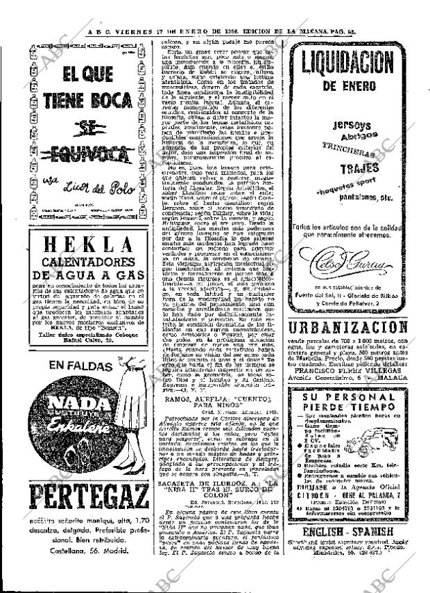 ABC MADRID 17-01-1964 página 52