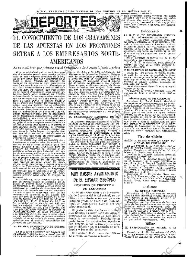 ABC MADRID 17-01-1964 página 57