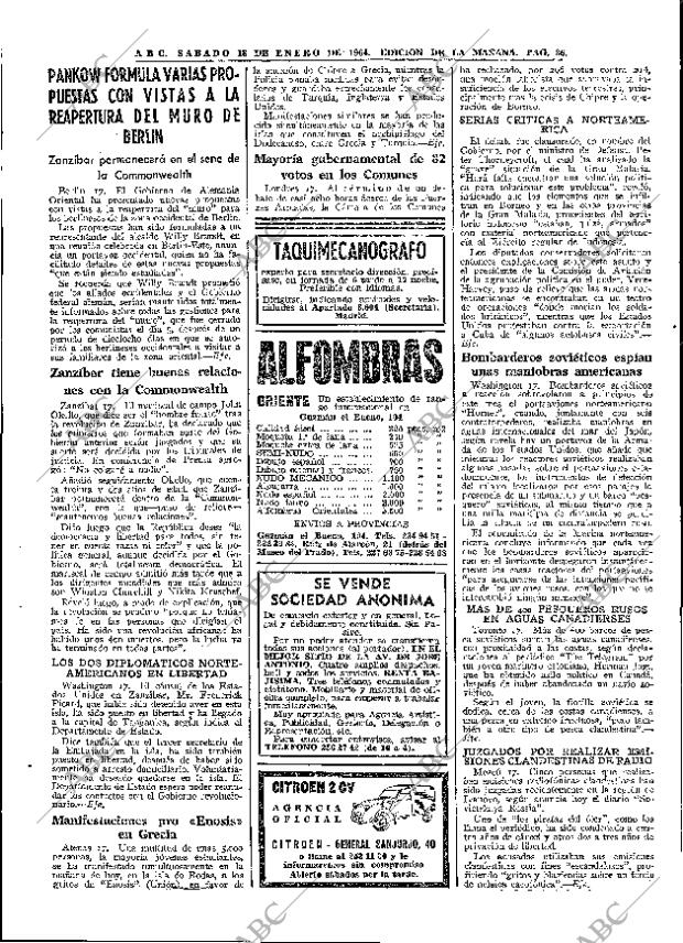 ABC MADRID 18-01-1964 página 36