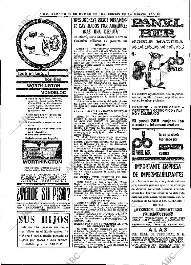 ABC MADRID 18-01-1964 página 38