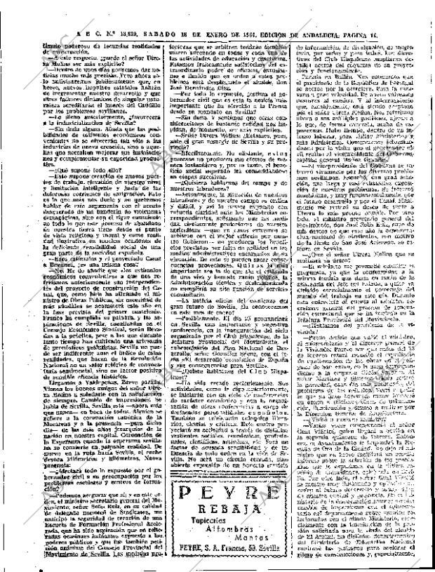 ABC SEVILLA 18-01-1964 página 16