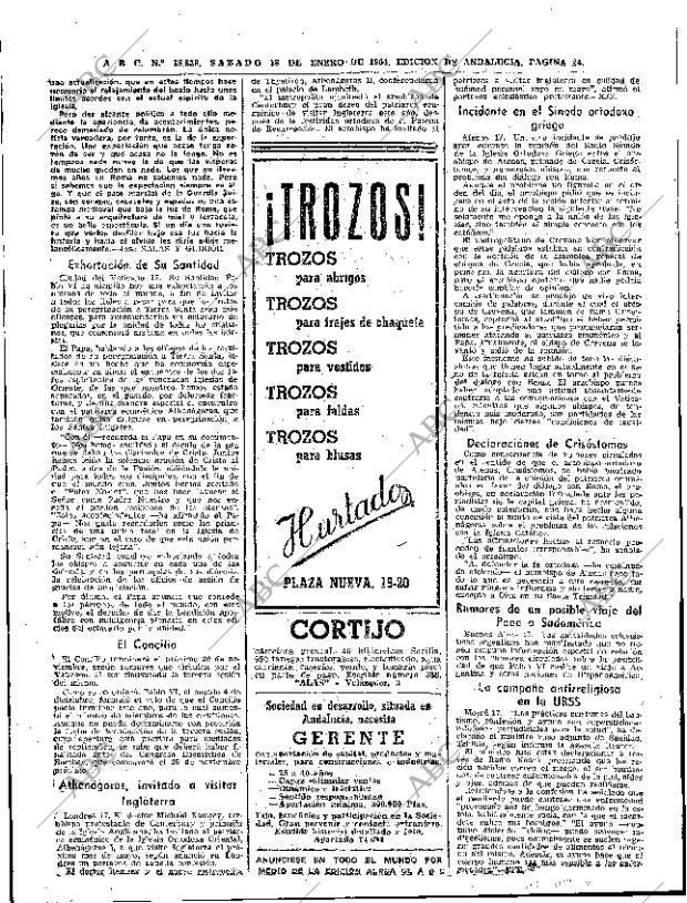 ABC SEVILLA 18-01-1964 página 24