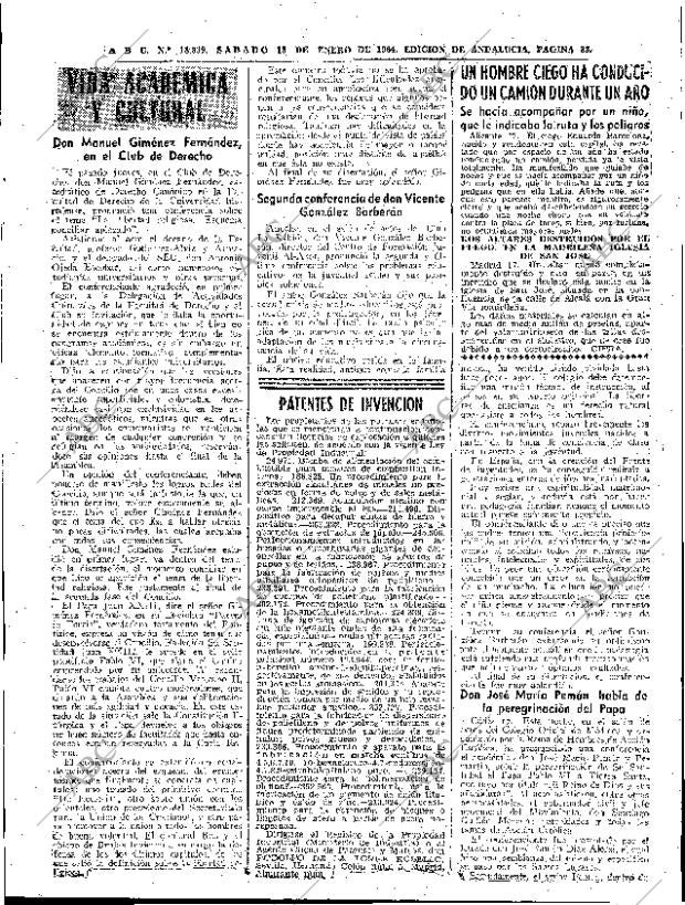 ABC SEVILLA 18-01-1964 página 33