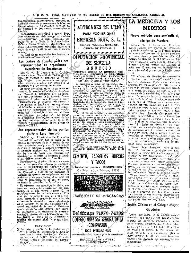 ABC SEVILLA 18-01-1964 página 34