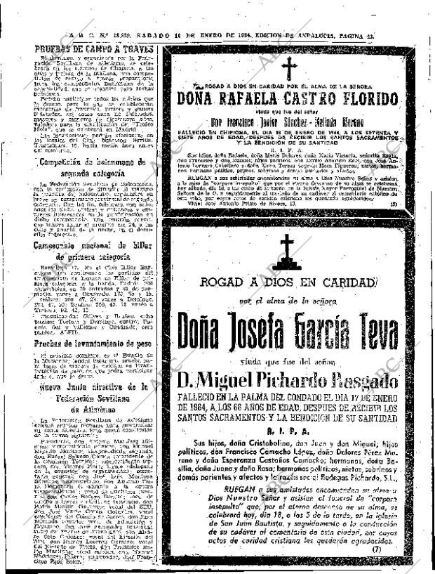 ABC SEVILLA 18-01-1964 página 43