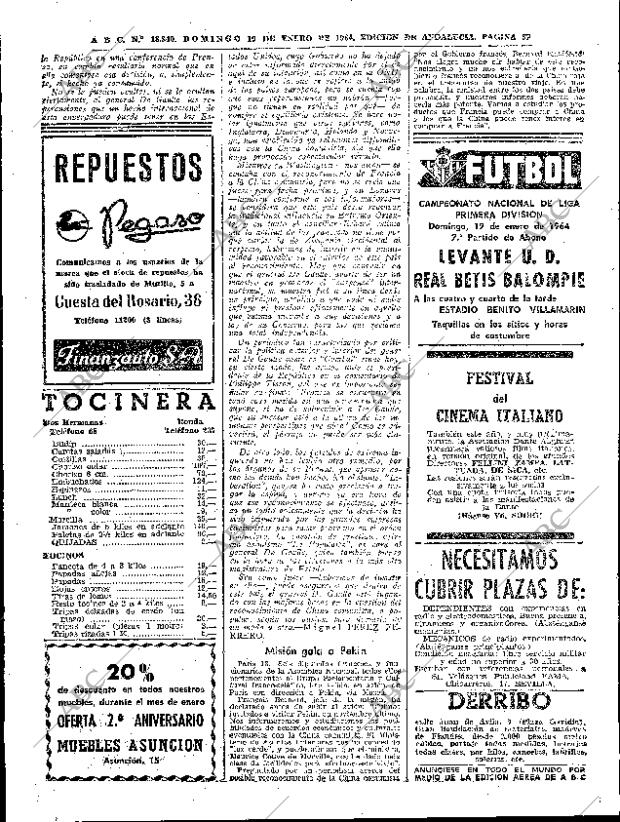 ABC SEVILLA 19-01-1964 página 32