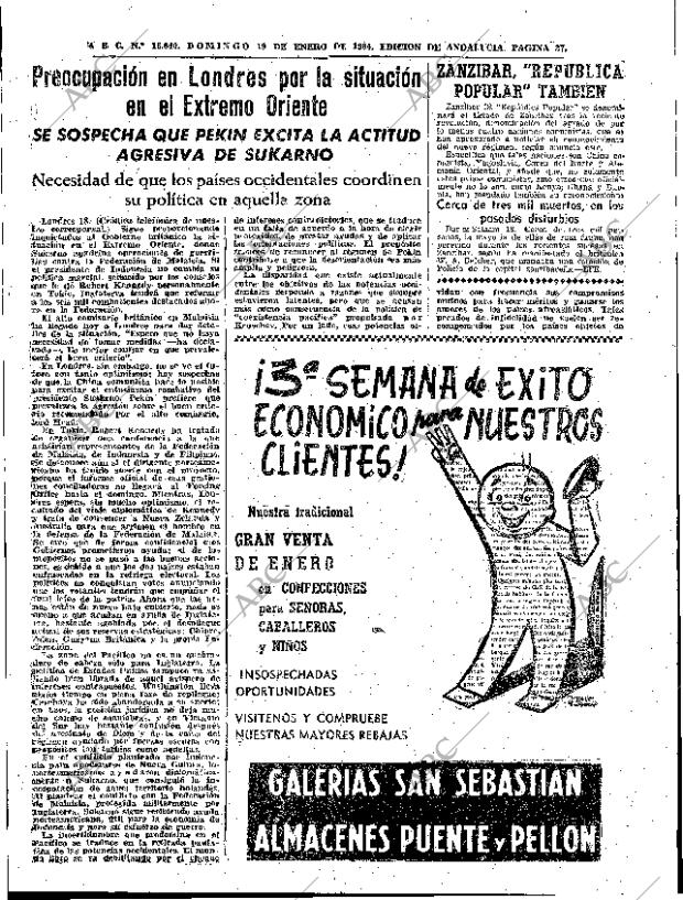 ABC SEVILLA 19-01-1964 página 37