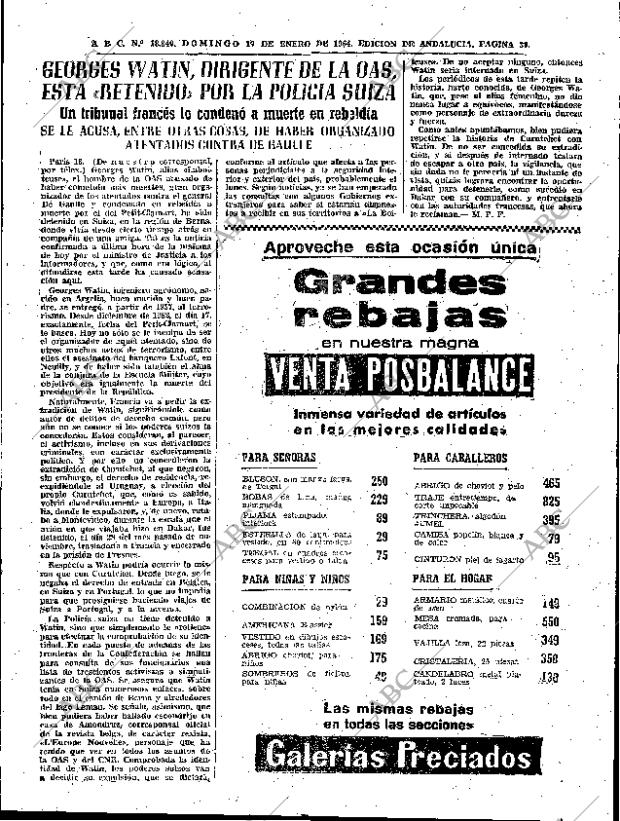 ABC SEVILLA 19-01-1964 página 39