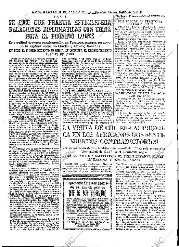 ABC MADRID 21-01-1964 página 33