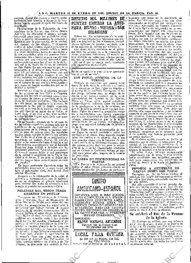 ABC MADRID 21-01-1964 página 42