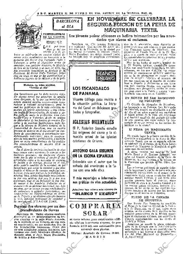 ABC MADRID 21-01-1964 página 48