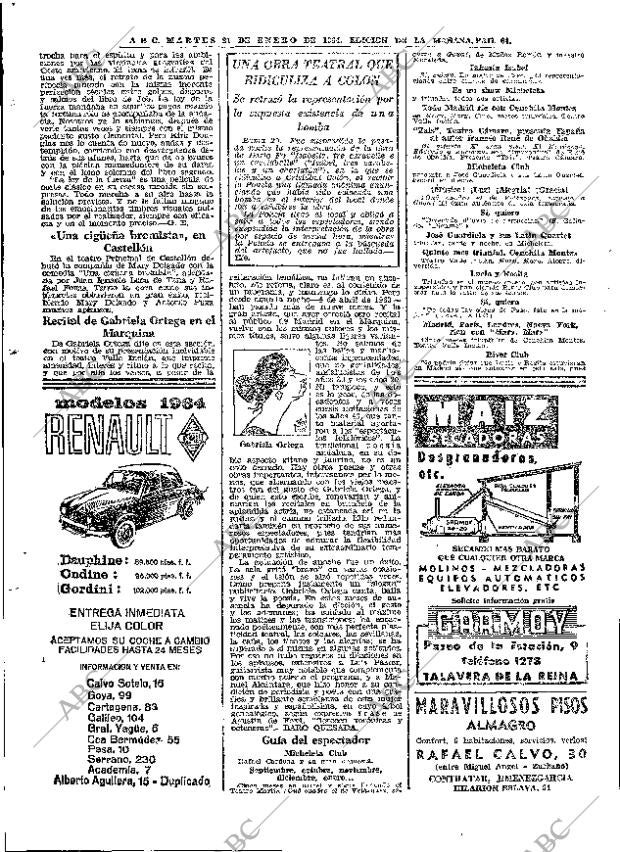 ABC MADRID 21-01-1964 página 64